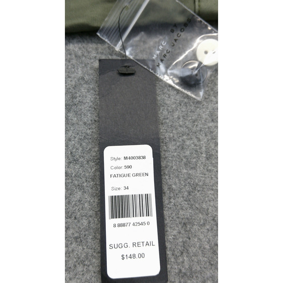 Marc by Marc Jacobs Men's Shorts Fatigue Green Size 34 Pockets NWT MSRP $148 - Picture 6 of 11